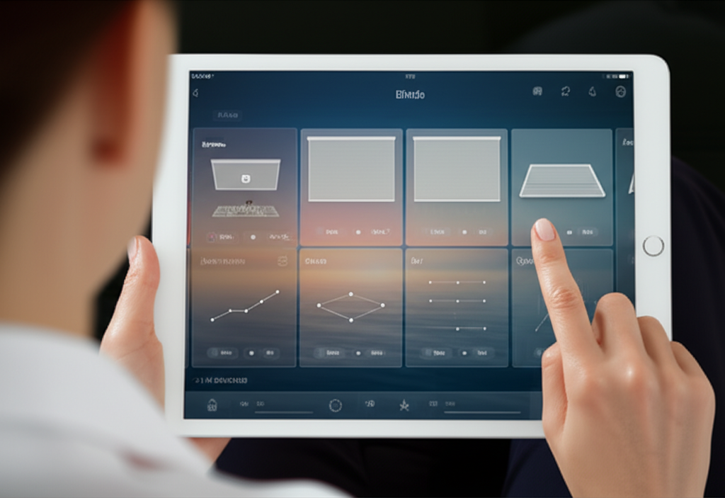 Smart Home Steuerungssystem auf Tablet